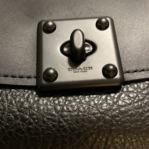 NWT Coach Drifter Carryall Top Handle in Mixed Leather Black/Suede - Picture 6 of 9